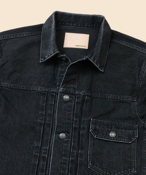 Brooks Brothers / ブルックス ブラザーズ Gジャン・デニムジャケット | コットン ブラックデニム トラックジャケット | 詳細4