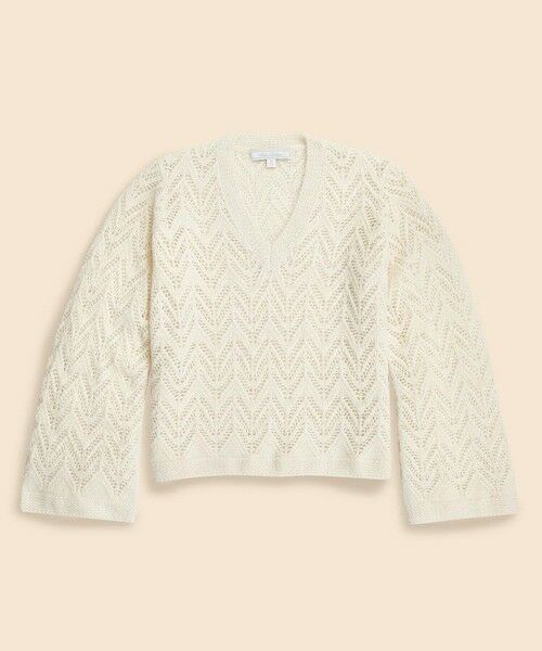 Brooks Brothers / ブルックス ブラザーズ ニット・セーター | メリノウール/アルパカ ポインテール Vネックセーター(クリーム)