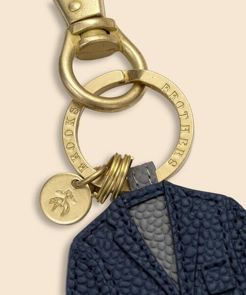 Brooks Brothers / ブルックス ブラザーズ キーホルダー・ストラップ | カウレザー　ネイビーブレザー　キーフォブ | 詳細2
