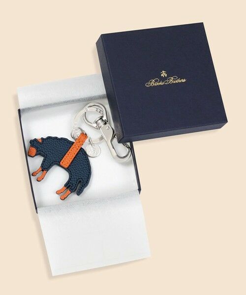 Brooks Brothers / ブルックス ブラザーズ キーホルダー・ストラップ | カウレザー　GFロゴ　キーフォブ | 詳細4