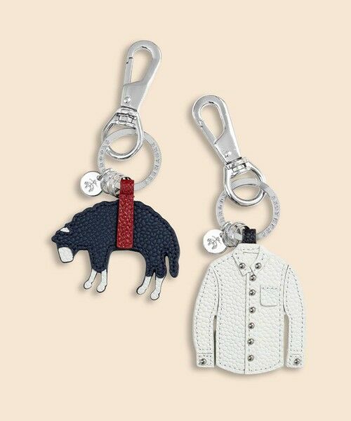 Brooks Brothers / ブルックス ブラザーズ キーホルダー・ストラップ | ◆オンラインストア限定◆　カウレザー　GFロゴ　キーフォブ | 詳細3