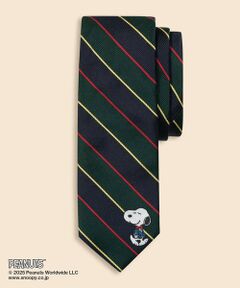 Brooks Brothers / ブルックス ブラザーズ ネクタイ | Brooks Brothers × PEANUTS　シルク　スヌーピー＆ウッドストックエンブロイダリー　アーガイルサザーランド　ジャカードタイ