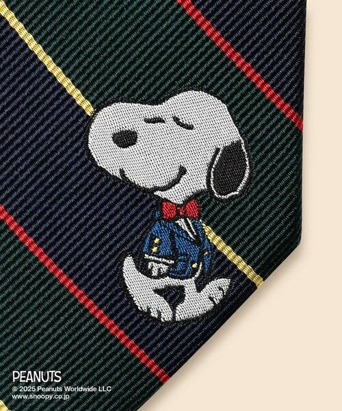 Brooks Brothers / ブルックス ブラザーズ ネクタイ | Brooks Brothers × PEANUTS　シルク　スヌーピー＆ウッドストックエンブロイダリー　アーガイルサザーランド　ジャカードタイ | 詳細2