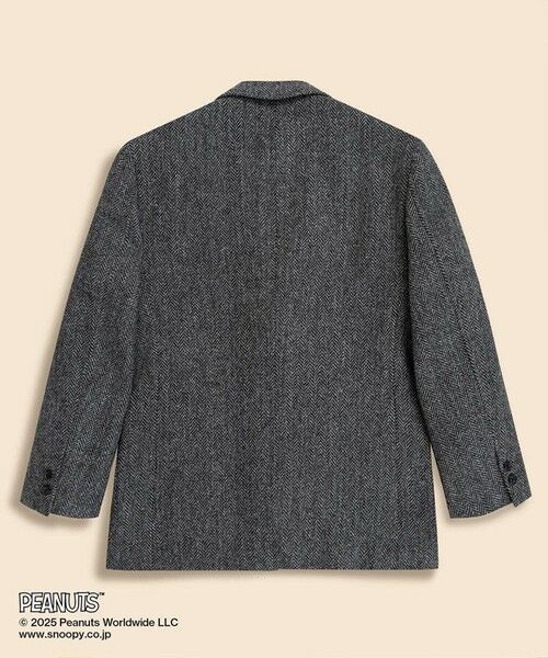 Brooks Brothers / ブルックス ブラザーズ テーラードジャケット | Brooks Brothers × PEANUTS　ハリスツイード　スヌーピーエンブレム　３釦段返りジャケット　Traditional | 詳細1