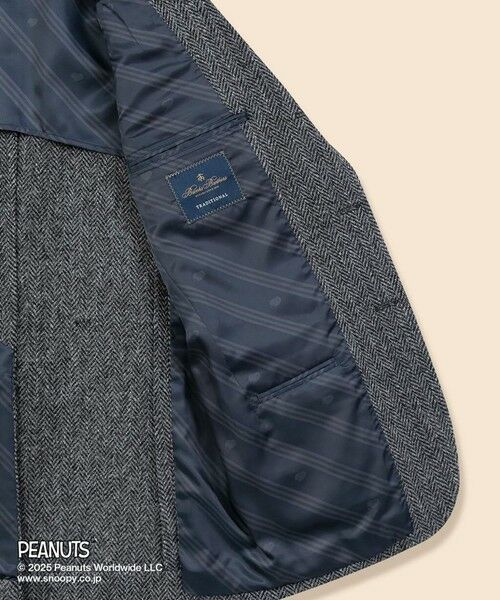 Brooks Brothers / ブルックス ブラザーズ テーラードジャケット | Brooks Brothers × PEANUTS　ハリスツイード　スヌーピーエンブレム　３釦段返りジャケット　Traditional | 詳細6