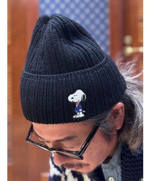 Brooks Brothers / ブルックス ブラザーズ ニットキャップ | Brooks Brothers × PEANUTS　ウール　スヌーピーエンブロイダリー　リブニットキャップ | 詳細3