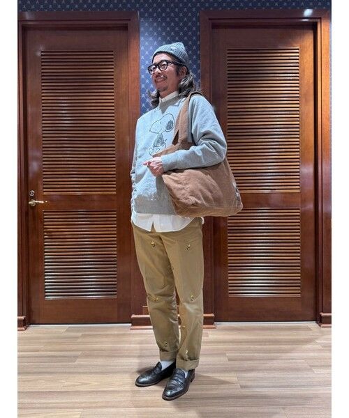 Brooks Brothers / ブルックス ブラザーズ トートバッグ | Brooks Brothers × PEANUTS　コーデュロイ　スヌーピーエンブロイダリー　トートバッグ | 詳細5