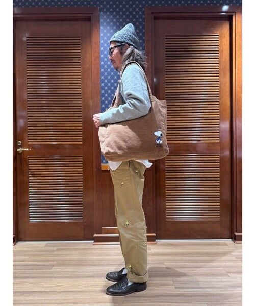 Brooks Brothers / ブルックス ブラザーズ トートバッグ | Brooks Brothers × PEANUTS　コーデュロイ　スヌーピーエンブロイダリー　トートバッグ | 詳細6