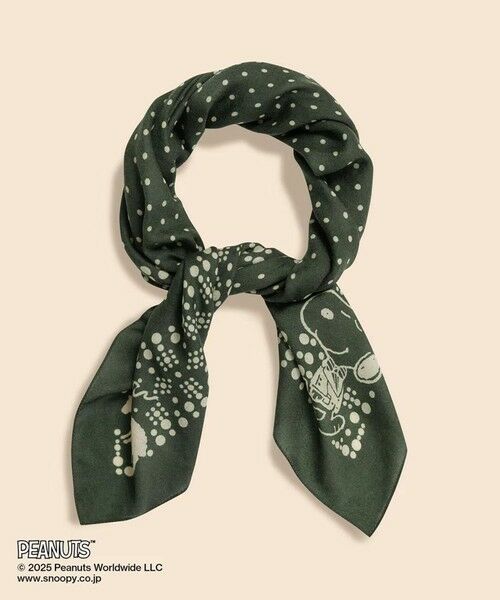 Brooks Brothers / ブルックス ブラザーズ バンダナ・スカーフ | Brooks Brothers × PEANUTS　カシミヤ　スヌーピー　スクエアスカーフ | 詳細1