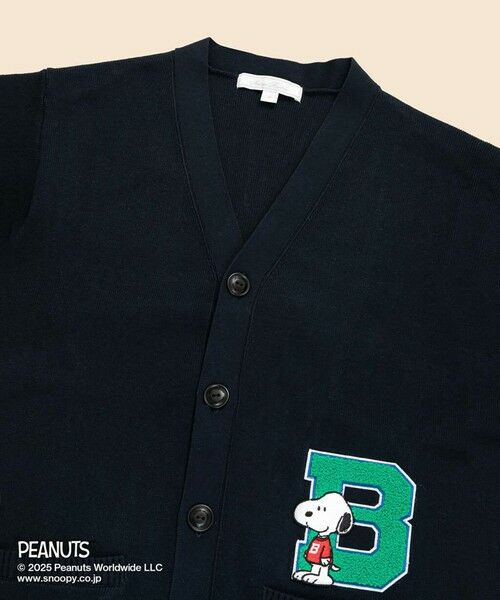 Brooks Brothers / ブルックス ブラザーズ カーディガン・ボレロ | Brooks Brothers × PEANUTS コットン スヌーピーワッペン レタードカーディガン | 詳細1
