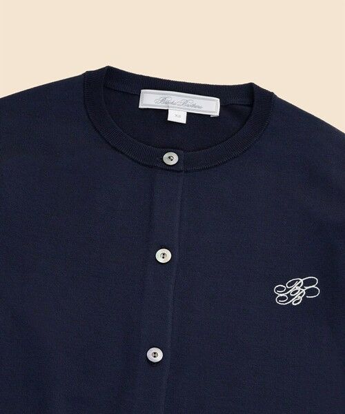 Brooks Brothers / ブルックス ブラザーズ カーディガン・ボレロ | 【Double B Collection】 キュプラ/ナイロン　BBロゴ　カーディガン | 詳細1