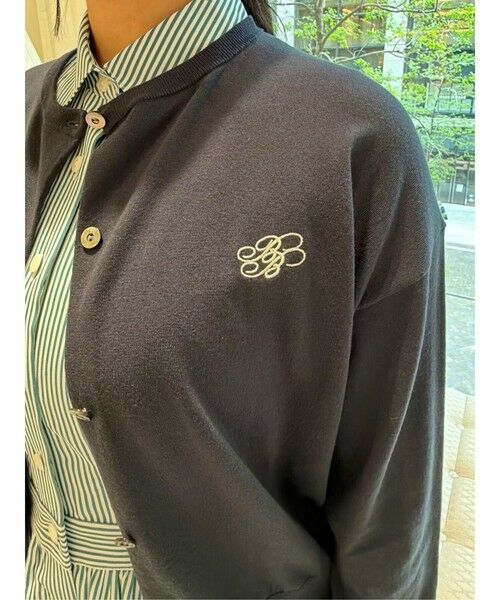 Brooks Brothers / ブルックス ブラザーズ カーディガン・ボレロ | 【Double B Collection】 キュプラ/ナイロン　BBロゴ　カーディガン | 詳細3