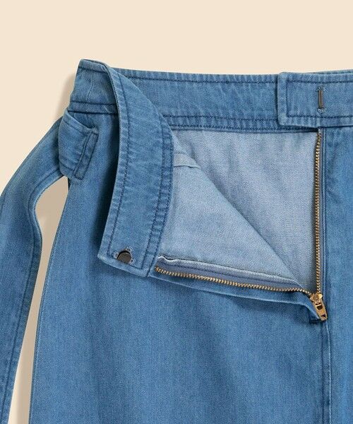 Brooks Brothers / ブルックス ブラザーズ ロング・マキシ丈スカート | 【Double B Collection】 コットン ライトウェイトデニム BBロゴ フェイクラップスカート | 詳細2