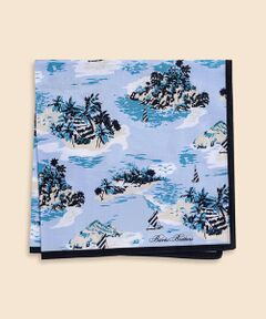 Brooks Brothers / ブルックス ブラザーズ ハンカチ | コットン　アイランドプリント　ハンカチ