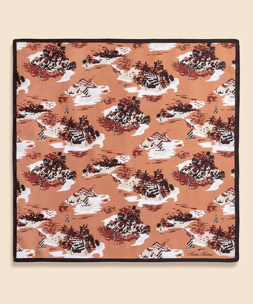 Brooks Brothers / ブルックス ブラザーズ ハンカチ | コットン　アイランドプリント　ハンカチ | 詳細2