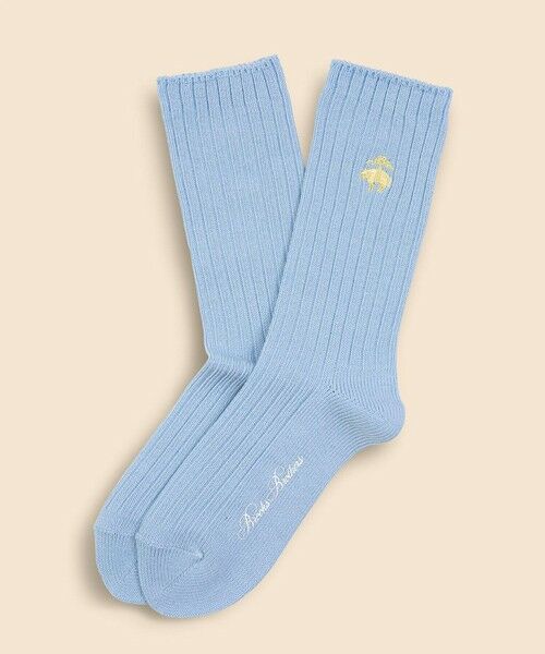 Brooks Brothers / ブルックス ブラザーズ ソックス | コットンブレンド　GF　リブソックス（ライトブルー）