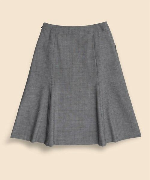Brooks Brothers / ブルックス ブラザーズ ミニ・ひざ丈スカート | ポリエステル/ウール　ピンヘッド　フレアスカート | 詳細1