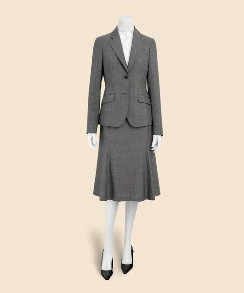 Brooks Brothers / ブルックス ブラザーズ ミニ・ひざ丈スカート | ポリエステル/ウール　ピンヘッド　フレアスカート | 詳細3