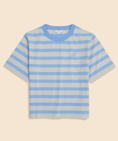 Brooks Brothers / ブルックス ブラザーズ Tシャツ | 【Double B Collection】コットン　BBロゴ　マリナーストライプ　ヘビーウェイトTシャツ