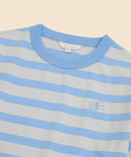 Brooks Brothers / ブルックス ブラザーズ Tシャツ | 【Double B Collection】コットン BBロゴ マリナーストライプ ヘビーウェイトTシャツ | 詳細1
