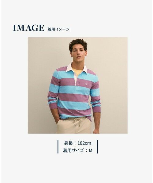Brooks Brothers / ブルックス ブラザーズ ポロシャツ | コットンジャージー　GFロゴ　ラグビーシャツ | 詳細16