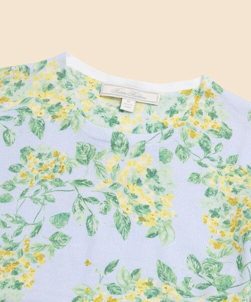 Brooks Brothers / ブルックス ブラザーズ ニット・セーター | コットン　フローラルプリント　クルーネック　ショートスリーブセーター | 詳細2