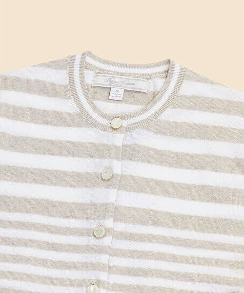 Brooks Brothers / ブルックス ブラザーズ カーディガン・ボレロ | スーピマコットン　ストライプ　クルーネック　カーディガン | 詳細1