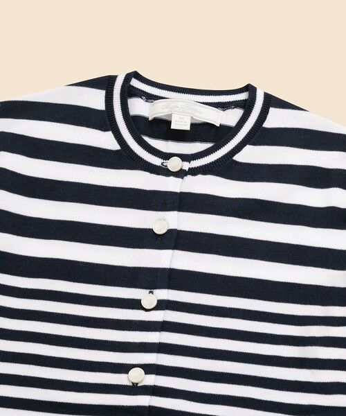 Brooks Brothers / ブルックス ブラザーズ カーディガン・ボレロ | スーピマコットン　ストライプ　クルーネック　カーディガン | 詳細2