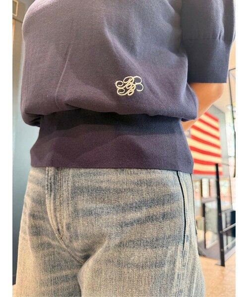 Brooks Brothers / ブルックス ブラザーズ ポロシャツ | 【Double B Collection】コットン　BBロゴ　ポロセーター | 詳細5