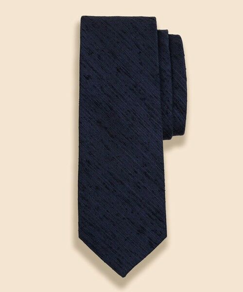 Brooks Brothers / ブルックス ブラザーズ ネクタイ | シルク　シャンタン　ソリッドタイ（ネイビー）