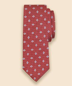 Brooks Brothers / ブルックス ブラザーズ ネクタイ | シルク　ヘリンボーン　フラワーモチーフタイ