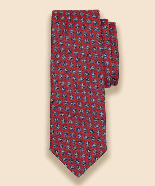 Brooks Brothers / ブルックス ブラザーズ ネクタイ | シルク　ペイズリー　ジャカードタイ（レッド）