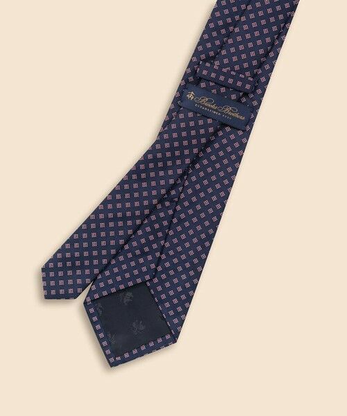 Brooks Brothers / ブルックス ブラザーズ ネクタイ | シルク　スクエアモチーフ　ジャカードタイ | 詳細1