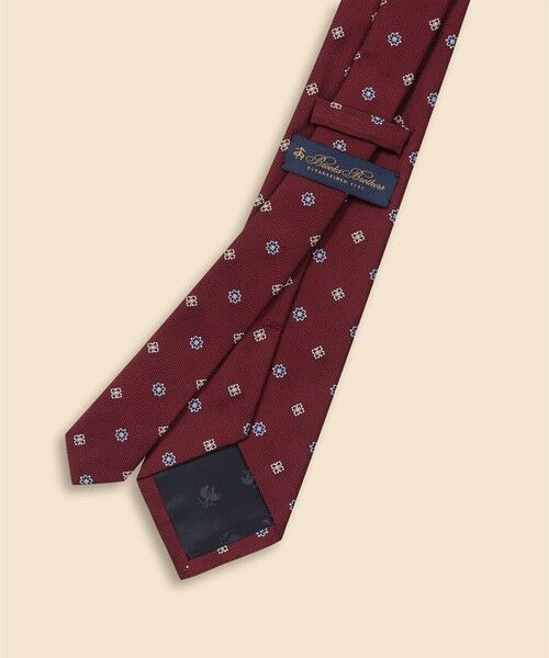 Brooks Brothers / ブルックス ブラザーズ ネクタイ | シルク　スクエア×フラワー　ジャカードタイ | 詳細2