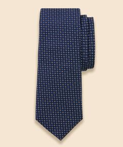 Brooks Brothers / ブルックス ブラザーズ ネクタイ | シルク　マイクロフラワーモチーフ　ジャカードタイ