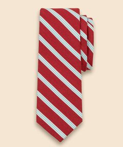 Brooks Brothers / ブルックス ブラザーズ ネクタイ | シルク／コットン　サテン　BB#1ミニストライプ　レップタイ