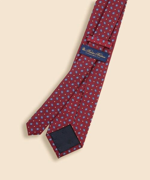 Brooks Brothers / ブルックス ブラザーズ ネクタイ | シルク　フラワー×ドットモチーフ　ジャカードタイ | 詳細4