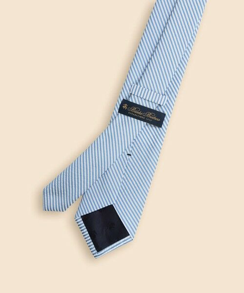 Brooks Brothers / ブルックス ブラザーズ ネクタイ | シルク／コットン　シアサッカー　ストライプタイ | 詳細1