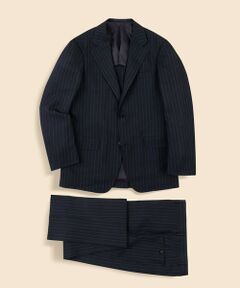 Brooks Brothers / ブルックス ブラザーズ セットアップ | リプロダクト　ウール　ハイツイスト　ピンストライプ　段返り３釦　No.1サックスーツ　Made by RING JACKET