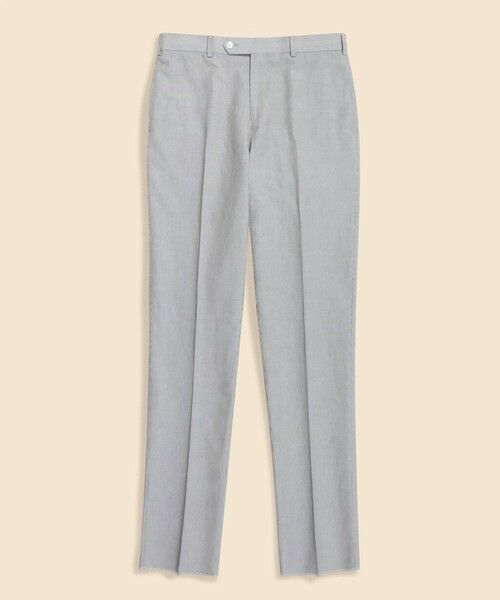 Brooks Brothers / ブルックス ブラザーズ スラックス・ドレスパンツ | コットン／ラミー　コードレーン　プレーンフロント　トラウザーズ　Traditional（ネイビー×ホワイト）