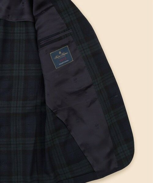 Brooks Brothers / ブルックス ブラザーズ テーラードジャケット | トロピカルウール ブラックウォッチ 段返り3釦ジャケット Traditional Made by RING JACKET | 詳細6