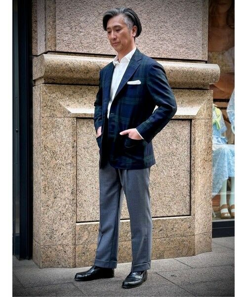 Brooks Brothers / ブルックス ブラザーズ テーラードジャケット | トロピカルウール ブラックウォッチ 段返り3釦ジャケット Traditional Made by RING JACKET | 詳細9