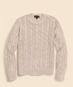 Brooks Brothers / ブルックス ブラザーズ ニット・セーター | リネン　ケーブル　クルーネックセーター