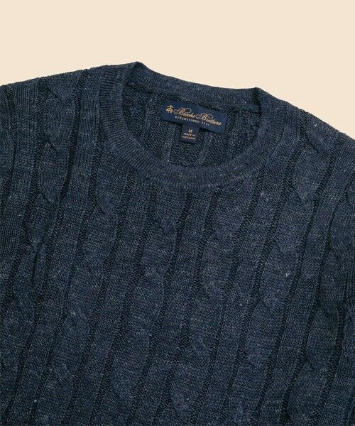 Brooks Brothers / ブルックス ブラザーズ ニット・セーター | リネン　ケーブル　クルーネックセーター | 詳細2