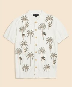 Brooks Brothers / ブルックス ブラザーズ カーディガン・ボレロ | スーピマコットン　パームツリーエンブロイダリー　ポロカーディガン