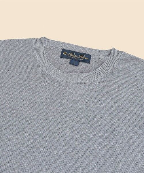 Brooks Brothers / ブルックス ブラザーズ ニット・セーター | ◆オンラインストア限定◆ ペーパーヤーン　クルーネック　ショートスリーブセーター | 詳細1
