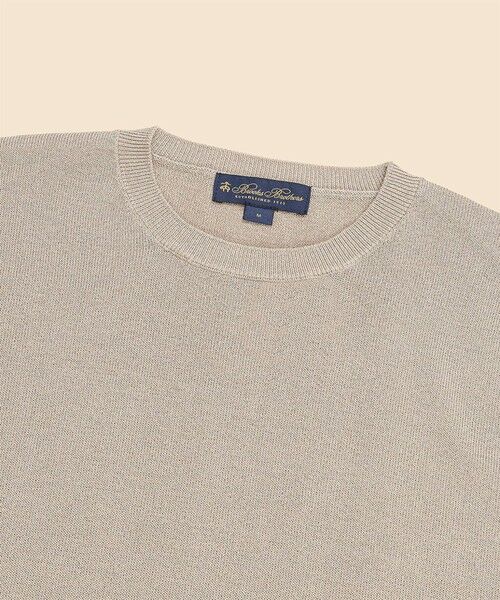 Brooks Brothers / ブルックス ブラザーズ ニット・セーター | ◆オンラインストア限定◆ ペーパーヤーン　クルーネック　ショートスリーブセーター | 詳細5