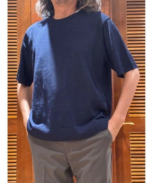 Brooks Brothers / ブルックス ブラザーズ ニット・セーター | ◆オンラインストア限定◆ ペーパーヤーン クルーネック ショートスリーブ サマーセーター | 詳細13