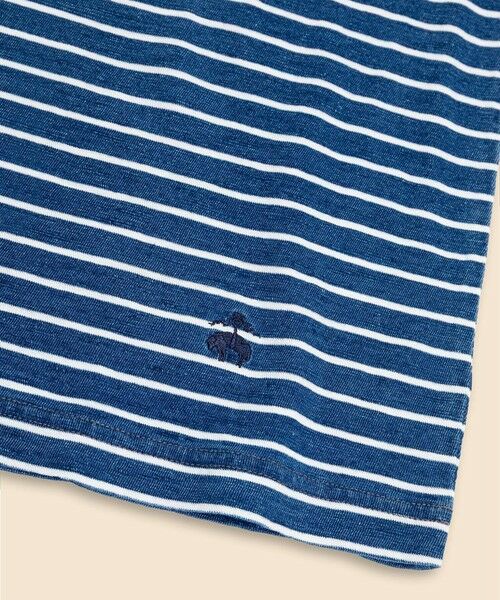 Brooks Brothers / ブルックス ブラザーズ Tシャツ | コットン　GFロゴ　マリナーストライプ　ポケットTシャツ | 詳細2