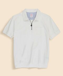 Brooks Brothers / ブルックス ブラザーズ ポロシャツ | スウェードコットン　ハーフジップ　ポロシャツ